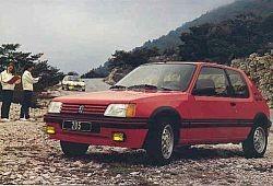 Peugeot 205 I Hatchback 1.9 GTI 128KM 94kW 1986-1987