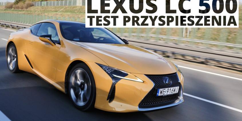 Lexus LC 500 5.0 V8 464 KM (AT) - przyspieszenie 0-100 km/h