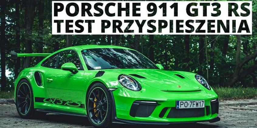Porsche 911 GT3 RS 4.0 520 KM (AT) - przyspieszenie 0-100 km/h