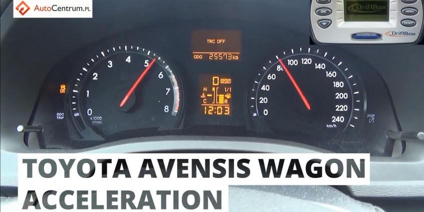 Toyota Avensis Wagon 2.0 152 KM - acceleration 0-100 km/h
