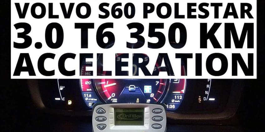 Volvo S60 Polestar 3.0 T6 350 KM (AT) - przyspieszenie 0-100 km/h 