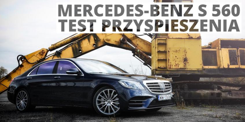 Mercedes-Benz S560 4.0 V8 469 KM (AT) - przyspieszenie 0-100 km/h