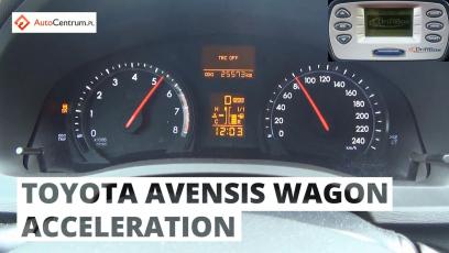Toyota Avensis Wagon 2.0 152 KM - acceleration 0-100 km/h