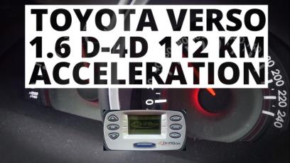 Toyota Verso 1.6 D-4D 112 KM (MT) - przyspieszenie 0-100 km 
