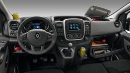 Renault Trafic III (2014) - pełny panel przedni - schowki otwarte