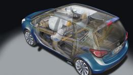 Opel Meriva II Facelifting (2014) - schemat konstrukcyjny auta