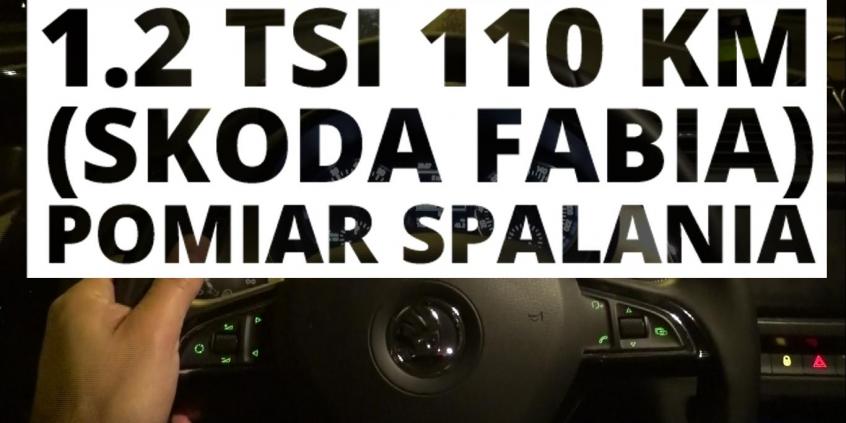Skoda Fabia III 1.2 110 KM (AT) - pomiar spalania 