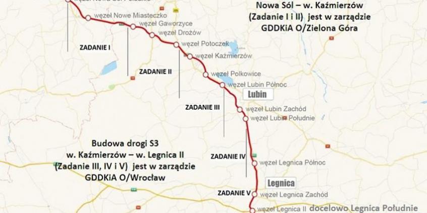 Kolejne kilometry S3 na Dolnym Śląsku