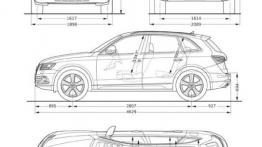 Audi Q5 Facelifting - szkic auta - wymiary
