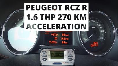 Peugeot RCZ R 1.6 THP 270 KM - przyspieszenie 0-100 km/h