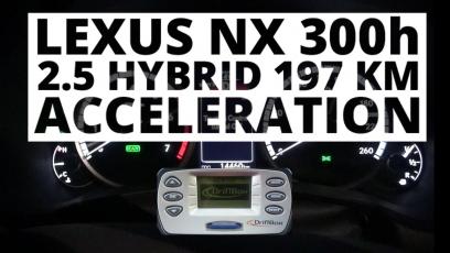 Lexus NX 300h 2.5 Hybrid 197 KM (AT) - przyspieszenie 0-100 km/h