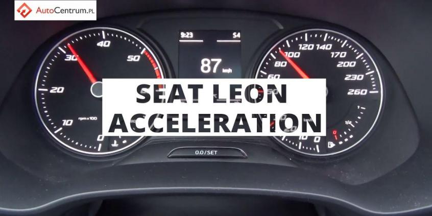 Seat Leon FR 1.8 TSI 180 PS - acceleration 0-100 kmh