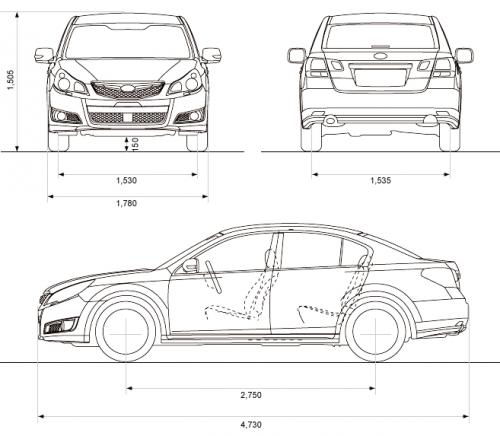 Subaru Legacy V Sedan • Dane techniczne • AutoCentrum.pl