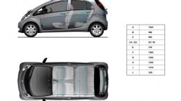 Peugeot iOn - schemat konstrukcyjny auta
