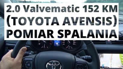 Toyota Avensis 2.0 Valvematic 152 KM (AT) - pomiar spalania 