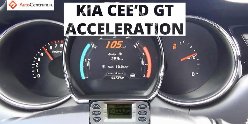 Kia cee'd GT 5d 1.6 T-GDI 204 KM - acceleration 0-100 km/h