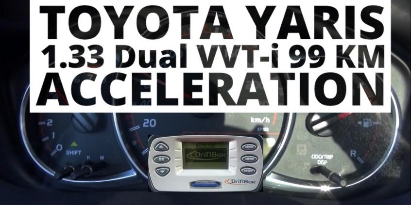 Toyota Yaris 1.33 Dual VVTi 99 KM (MT) - przyspieszenie 0-100 km/h