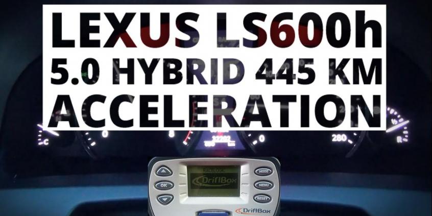 Lexus LS600h 5.0 Hybrid 445 KM - przyspieszenie 0-100 km/h