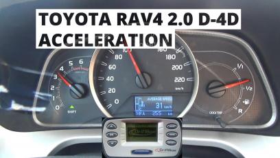 Toyota RAV4 2.0 D-4D 124 KM - acceleration 0-100km/h