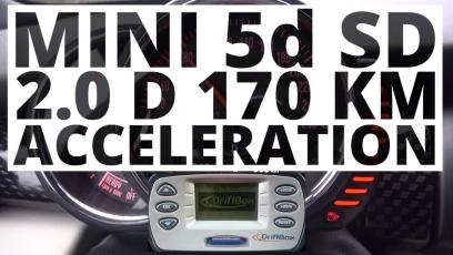 Mini Cooper SD 5d 2.0 170 KM (AT) - przyspieszenie 0-100km/h 