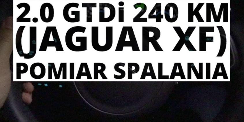 Jaguar XF 2.0 GTDi 240 KM (AT) - pomiar spalania