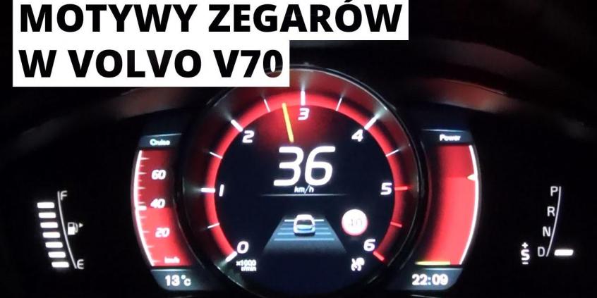 Volvo V70 - zmienne motywy zegarów