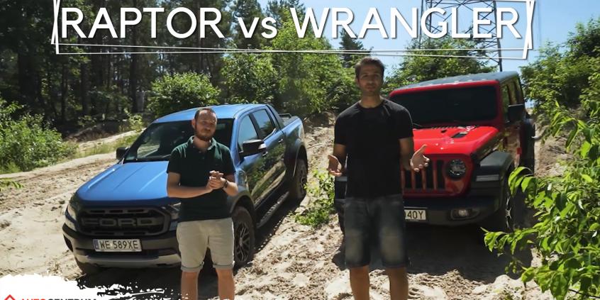 Jeep Wrangler Rubicon vs Ford Ranger Raptor – uśmiechy na godzinę