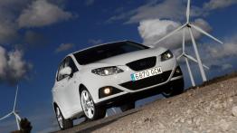 Seat Ibiza 2008 - przód - reflektory włączone