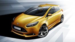 Ford Focus III ST hatchback - szkic auta