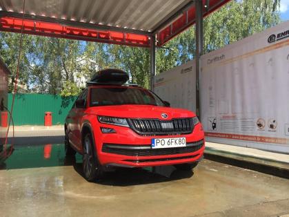 #skodacyclingadventure #skoda #kodiaq #suv #welovecycling #offroad #carwash #estonia