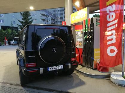 #Mercedes #G63 #AMG #tankowanie #CircleK #CircleKPolska