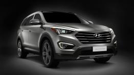 Hyundai Santa Fe 2013 - przód - reflektory włączone
