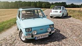 Fiat 126p & Nowy Fiat 500 - galeria redakcyjna - przód - inne ujęcie