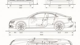 Audi A5 Coupe 2012 - szkic auta