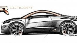 Peugeot RCZ R Concept - szkic auta