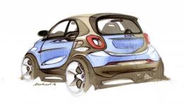 Smart fortwo III (2015) - szkic auta