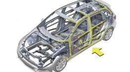 Mercedes B200 2012 - schemat konstrukcyjny auta