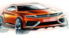 Volkswagen CrossBlue Coupe Concept (2013) - szkic auta