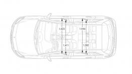 Mercedes B 250 4MATIC (W 246) Facelifting - szkic auta - wymiary