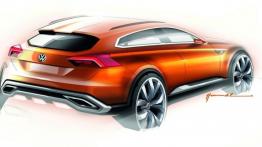 Volkswagen CrossBlue Coupe Concept (2013) - szkic auta