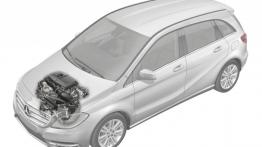 Mercedes B200 2012 - schemat konstrukcyjny auta