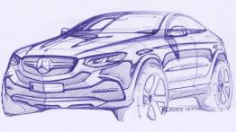 Mercedes GLE Coupe 4MATIC (2015) - szkic auta