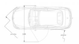 Mercedes E 350 Cabrio Facelifting - szkic auta - wymiary