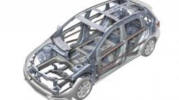 Mercedes B200 2012 - schemat konstrukcyjny auta