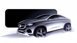 Mercedes GLE Coupe 4MATIC (2015) - szkic auta