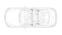 Mercedes E 350 Cabrio Facelifting - szkic auta - wymiary