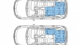 Mercedes B 250 4MATIC (W 246) Facelifting - szkic auta - wymiary