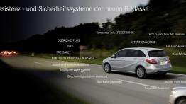 Mercedes B200 2012 - szkice - schematy - inne ujęcie