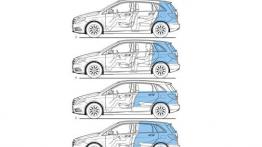 Mercedes B200 2012 - szkic auta - wymiary