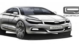 Qoros 3 Sedan (2013) - szkic auta